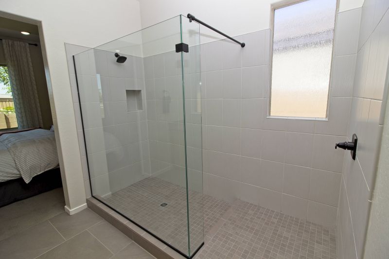 Corner Walk-in Shower with Frameless Glass